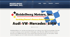 Desktop Screenshot of heidelbergmotors.com